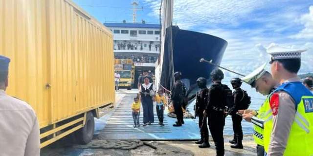 Brimob Kompi 4C Nias Intensifkan Patroli Pasca Lebaran