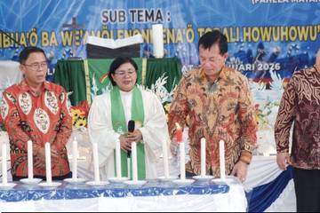 Wabup Nias Utara Hadiri Perayaan Natal  BNKP