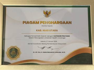 Nias Utara Raih UHC Awards 2026 Beruntun Kelima