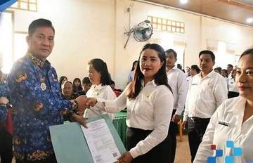 Sebanyak 629 PPK Paruh Waktu di Nisel Terima SK 