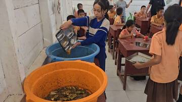 Murid SD Sinarikhi Olah Sisa MBG Menjadi Bermanfaat
