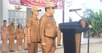 Pemkab Nias Barat Gelar Upacara Bendera
