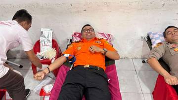HUT ke-54 Basarnas Nias Gelar Aksi Donor Darah 