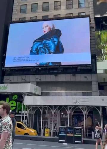 Wajah Indonesia Terpampang di Times Square New York 