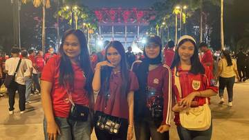 Antusiasme Fans Dukung Timnas di GBK