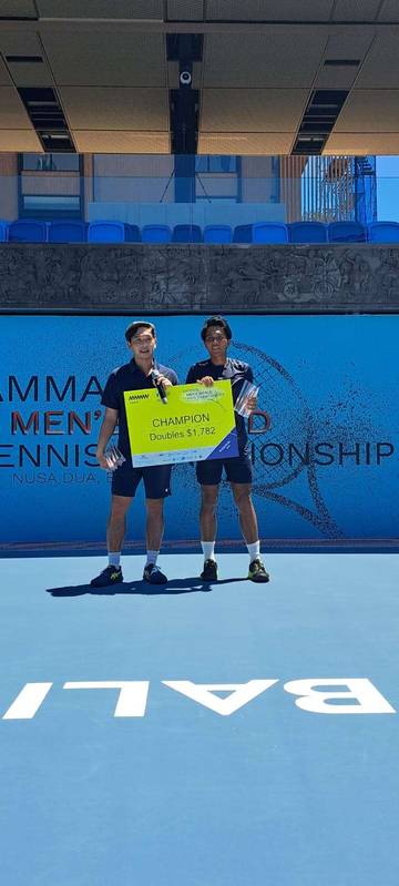 Christhoper Rungkat/Muhamad Rifqi Juara Tenis M-25 seri 7