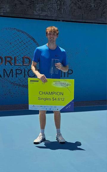 Max Basing Juara Tenis Amman Men's 