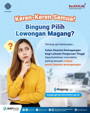 Kemnaker Tutup Pendaftaran Program Magang Nasional 2025