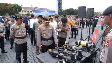 Kapolri Pimpin Apel Tanggap Darurat Bencana 