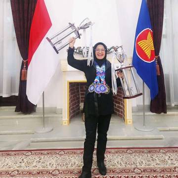 Rosi Nurasjati Tim Kickboxing Indonesia Tanding di Uzbekistan