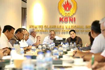 Erick Thohir, Kunjungi Kantor Pusat KONI