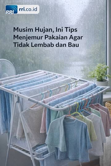 Ini Tips Menjemur Pakaian Agar Tidak Lembab dan Bau