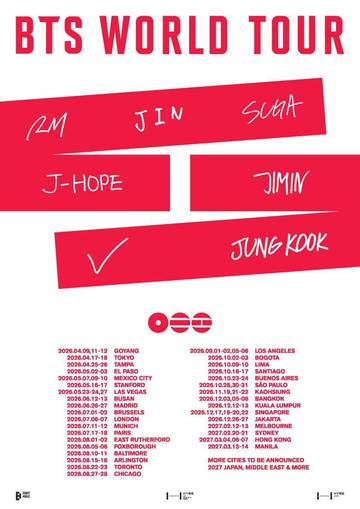 Ludes, Tiket Konser BTS di Amerika Utara-Eropa