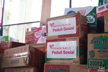 Hutama Karya Grup Salurkan Bantuan Tanggap Darurat 