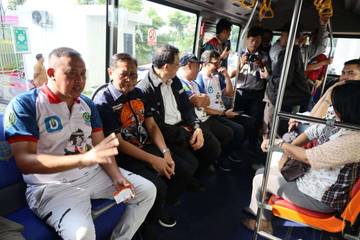 Transportasi Publik Trans Beken di Kota Bekasi Diresmikan