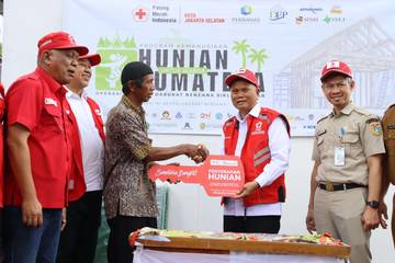 PMI-Jaksel Resmikan Rumah Tumbuh Bagi Korban Bencana di-Sumbar