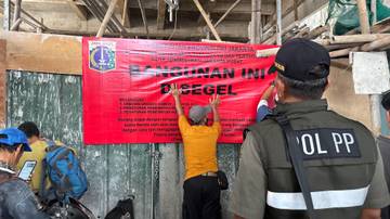 Pemkot Jakpus Segel Gedung Kost di Gambir