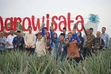 Menteri PDT Resmikan Bantuan Pengembangan Objek Wisata di Desa Wisata Tangkit Baru