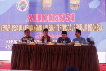 Kunjungan Kerja Menteri Pembangunan Daerah Desa Tertinggal Republik Indonesia