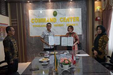 Memorandum of Understanding Diskominfo Muaro Jambi Dengan Pengadilan Negeri Sengeti 