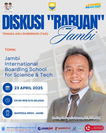 Diskusi “Rabuan” Tenaga Ahli Gubernur Bahas Gagasan Sekolah Internasional Berbasis Sains & Teknologi