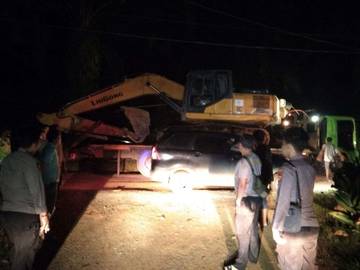 Polres Bungo Tertibkan PETI di Aliran Sungai Desa Batu Kerbau