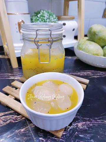 Acar Kolang-Kaling Segar Kombinasi  Nanas Jeruk Kalamansi