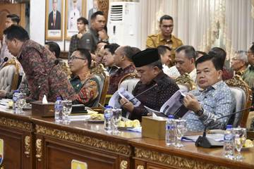 Sekda Muaro Jambi Hadiri Rakor Jalan Batubara 