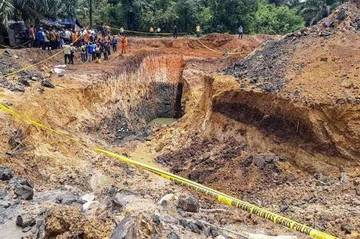 Satgas Zero PETI Pasang Spanduk Larangan Tambang