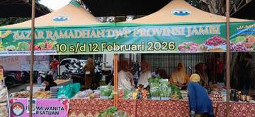 Sambut Ramadan DWP Jambi Gelar Bazar