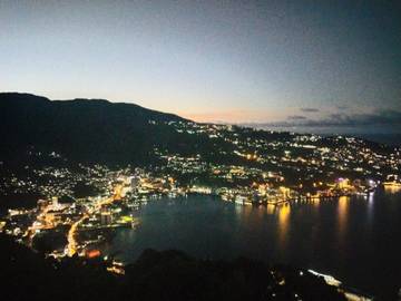  Kota Jayapura di Malam Hari dari Puncak Polimak