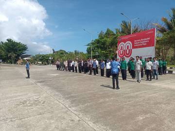 PLBN Skouw Gelar Upacara HUT ke-15 BNPP