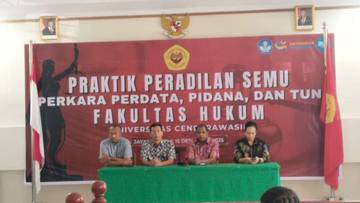 FH Uncen Gelar Ujian Peradilan Semu