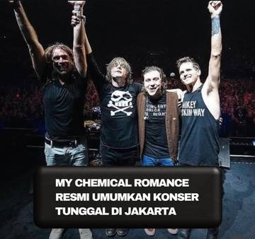 My Chemical Romance Umumkan Konser Tunggal di Jakarta