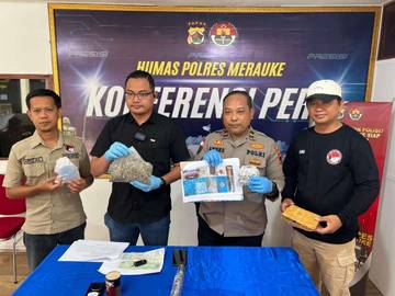 Polres Merauke Ungkap Kasus Peredaran Narkotika Jenis Ganja