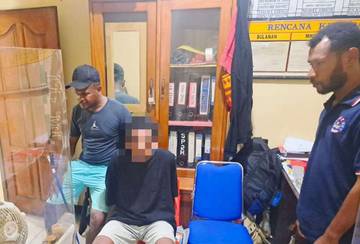 ‎Polsek KPL Jayapura Amankan Pelaku Dugaan Pencurian