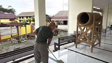 Satgas ODC Menggelar Pembersihan Masjid An-Nur Mile 32
