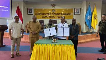 Kementerian HAM Jalin Kerja Sama Universitas Cenderawasih