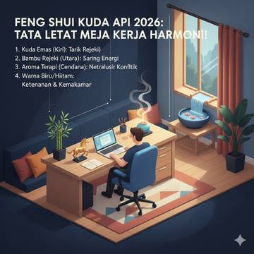 Penataan Ruang Rumah Fengshui Kuda Api Tarik Rejeki