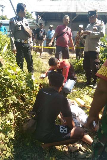 Kakek Sebatang Kara Jasadnya Ditemukan Tertelungkap di Area Persawahan