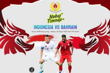 KONI Banyuwangi Gelar Nobar Indonesia Melawan Bahrain