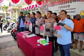 Polresta Banyuwangi Bongkar Komplotan Curanmor, Enam Tersangka Ditangkap