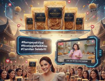 Rempeyek Kembali Viral, Artis Ikutan Jualan