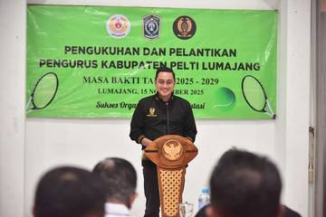 PELTI Lumajang Diminta Jadi Motor Transformasi Pembinaan Atlet