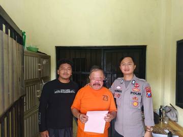 Polisi Tangkap Terduga Pelaku Asusila Terhadap Anak Kandungnya