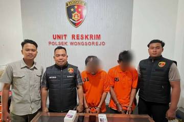 Curi Ponsel Emak-emak, Dua Pemuda Ditahan