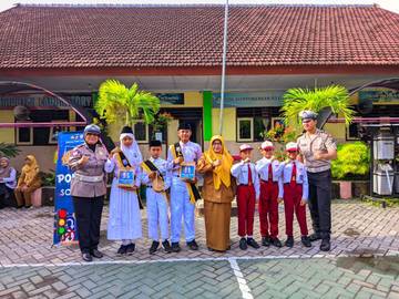 Satlantas Lumajang Tanamkan Tertib Lalu Lintas Sejak Dini