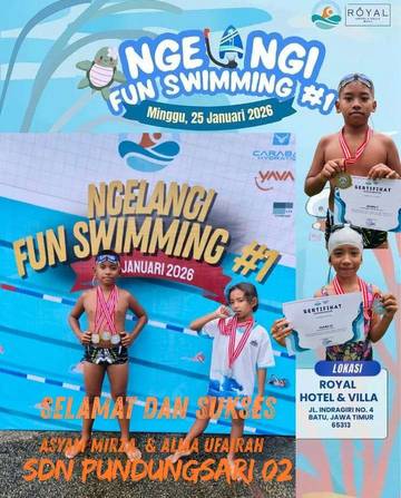 Atlet Muda Tempursari Ukir Prestasi di Ngelangi Fun Swimming Kota Batu