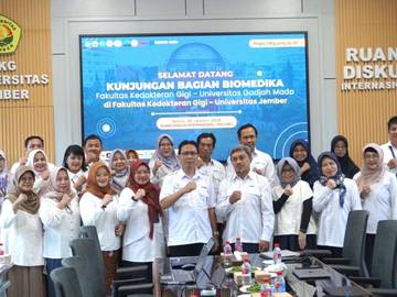 FKG UNEJ dan UGM Perkuat Kolaborasi Riset Biomedika