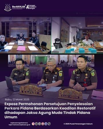 Kejari Kaimana Berhasil Hentikan Penuntutan Berdasarkan Keadilan Restoratif